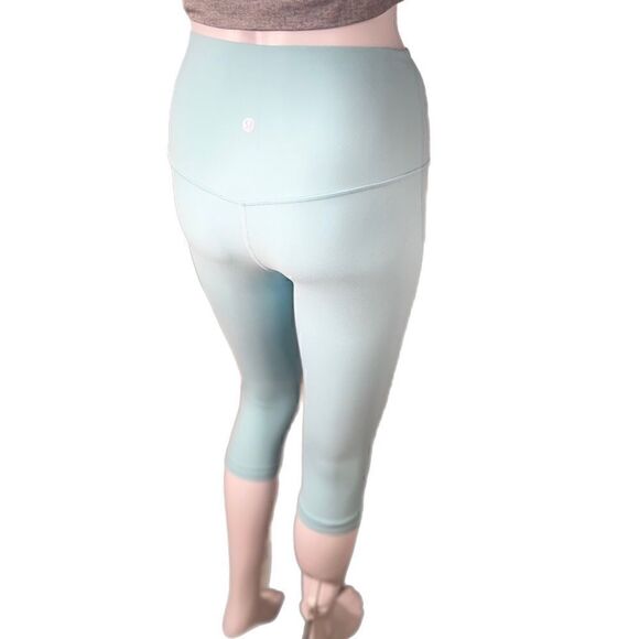 Lululemon Align High Rise Crop 17” Leggings “Icing Blue” - Picture 5 of 16